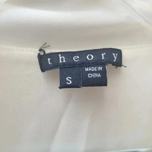 Theory Silk Tie Front Sleeveless  Blouse S - Picture 10 of 11